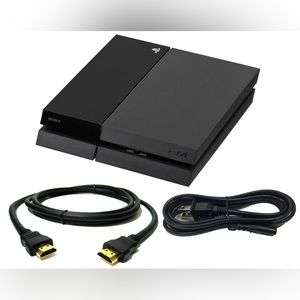 Sony PlayStation 4 PS4 - 500GB Jet Black Console - Good Condition